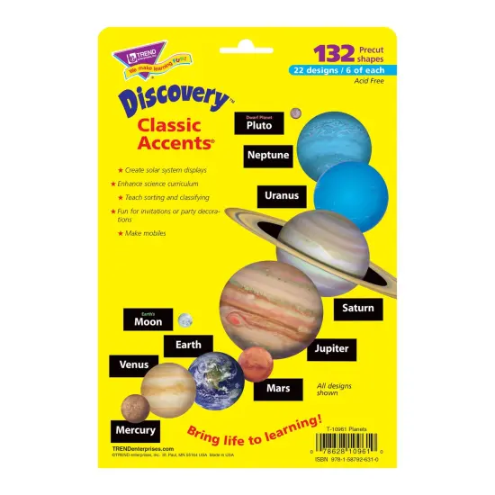 Planets Classic Accents&reg; Variety Pack, 132 Pieces Per Pack, 3 Packs {4}