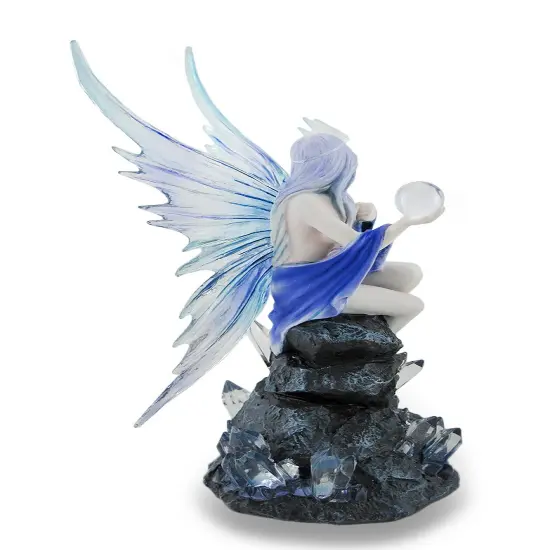 Anne Stokes Blue and Purple Stargazer Fairy Statue {4}