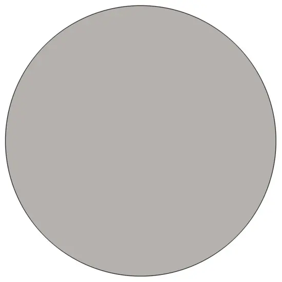 Emma and Oliver 42" Round HP Laminate Adjustable Activity Table Gray {2}