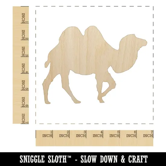 Camel Solid Unfinished Wood Shape Piece Cutout for DIY Craft Projects {1}