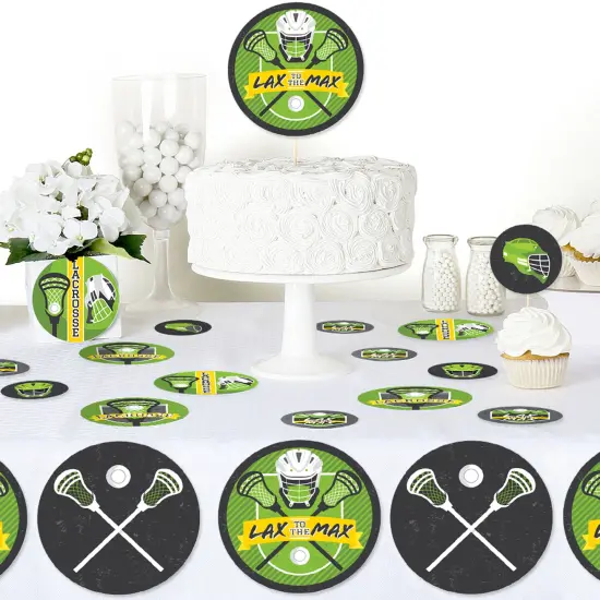 Big Dot of Happiness Lax to the Max Lacrosse Giant Circle Confetti Party Decorations Large Confetti 27 Count {6}
