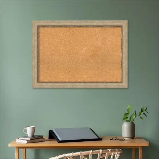 Astor Framed Corkboard, Natural Cork Astor Champagne {5}