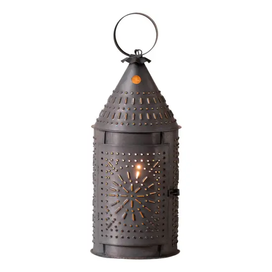 Irvins Country Tinware 15-Inch Revere Lantern in Kettle Black {1}