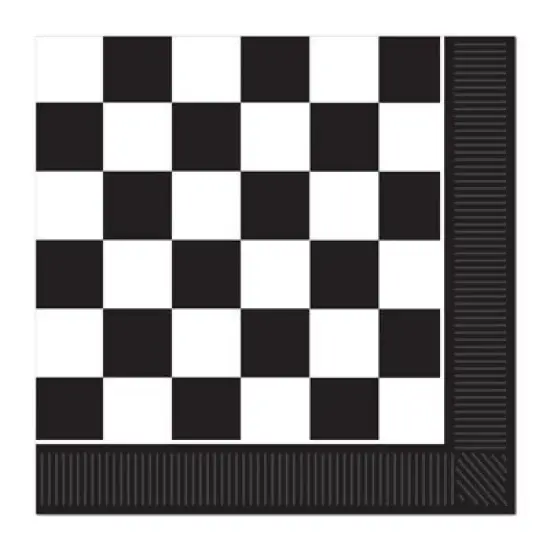 Checkered Luncheon Napkins (Pack of 12) {1}