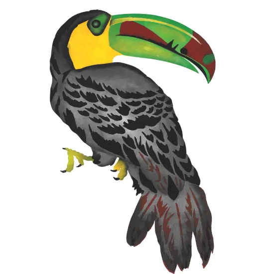 Toucan Wall Stencil | 2722 by Designer Stencils | Animal & Nature Stencils | {2}