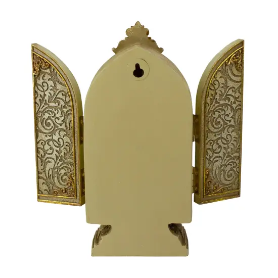 Roman Joseph's Studio Our Lady of Grace Triptych Scene Decoration - 8.25" Gold {7}