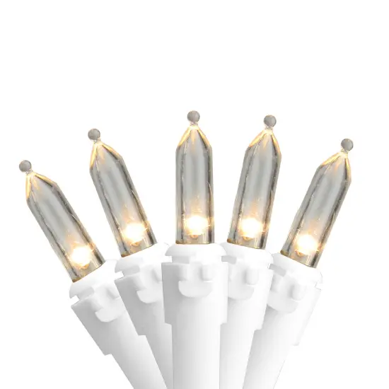 Northlight LED Mini Christmas Lights - Warm White - 16.25' White Wire - 50ct {1}