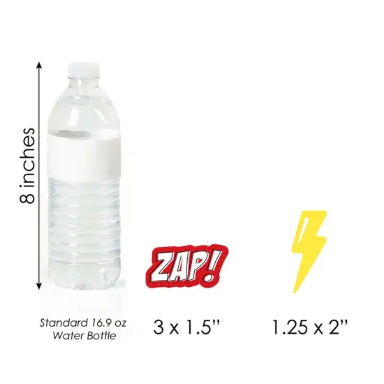 Big Dot of Happiness Bam Superhero - DIY Shaped Baby Shower or Birthday Party Cut-Outs - 24 Count {7}