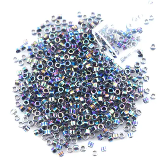 Miyuki Delica Seed Bead 11/0 Iris Dark Green AB {1}