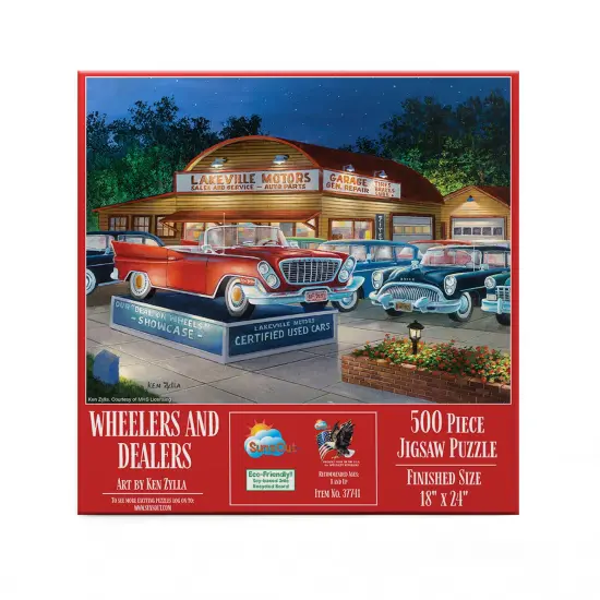 Sunsout Wheelers and Dealers 500 pc Jigsaw Puzzle 37741 {4}