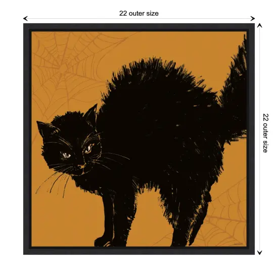 Haunted Halloween VII by Anne Tavoletti Canvas Art Framed {3}