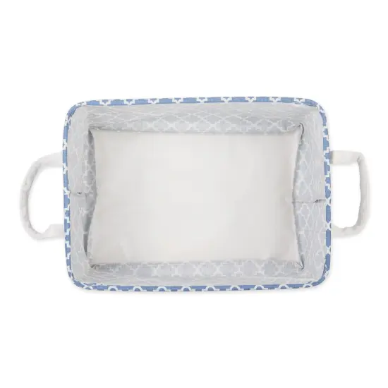 DII Stonewash BlueRound Crochet Bath Mat {2}