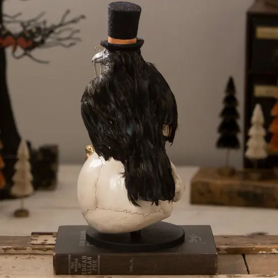 Midnight Crow On Skull 12" {6}