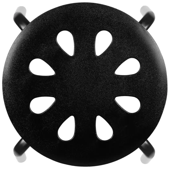 Emma and Oliver Plastic Nesting Stack Stools - Classroom/Home, 11.5"Height (5 Pack) Black {5}