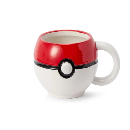 Pokemon Pokeball Ceramic Coffee Mug with Lid {4}