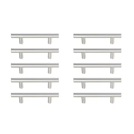 Quinn 3" Center to Center Brushed Nickel Bar Pull Multipack (set of 10) {1}