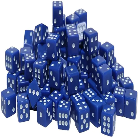WE Games Square Cornered Dice - 100 Pack {6}