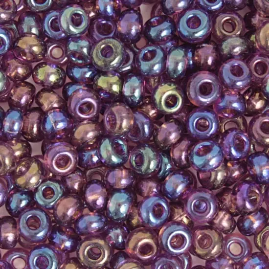 John Bead 2/0 Czech Glass Transparent Seed Beads, 500g Iridescent Assorted {3}
