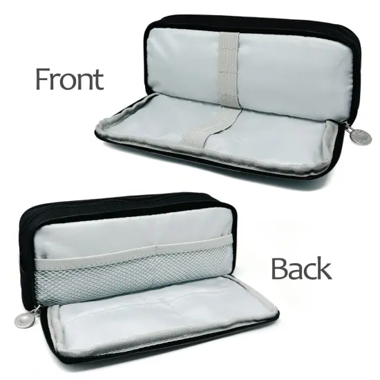 Wrapables Large Capacity Pencil Case, 3 Compartment Pencil Pouch for Stationery Pens Macarons {9}