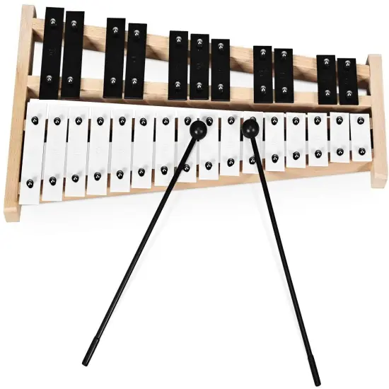 27 Note Glockenspiel Xylophone with 2 Rubber Mallets {5}