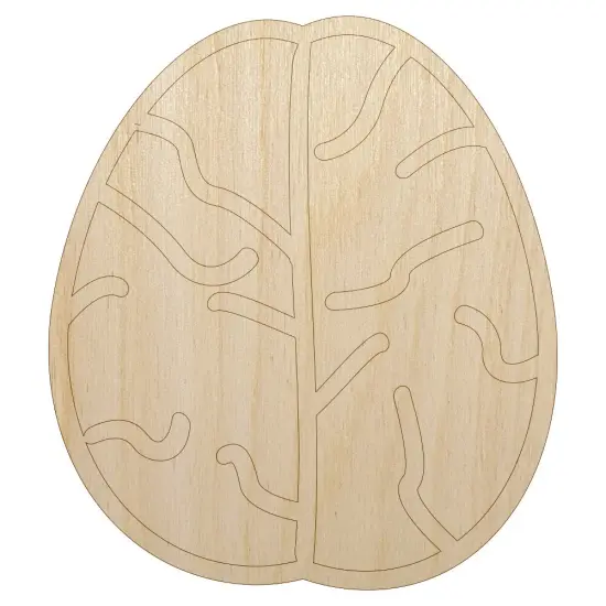 Brain Doodle Unfinished Wood Shape Piece Cutout for DIY Craft Projects {1}