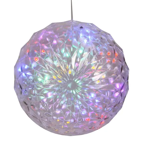 30Lt X 6" LED Multi Crystal Ball Outdoor Multicolored {1}