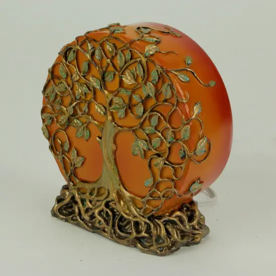 Glowing Orange Tree of Life Plug-In Night Accent Light 6.25 inch {3}