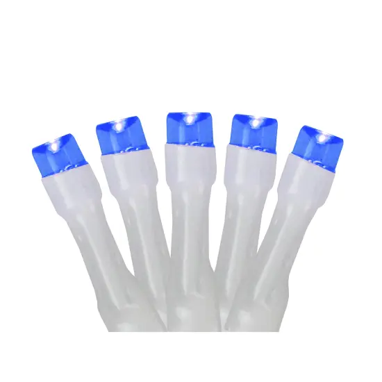 Northlight Battery Operated LED Christmas Lights - Blue - 9.5' White Wire - 20ct {1}