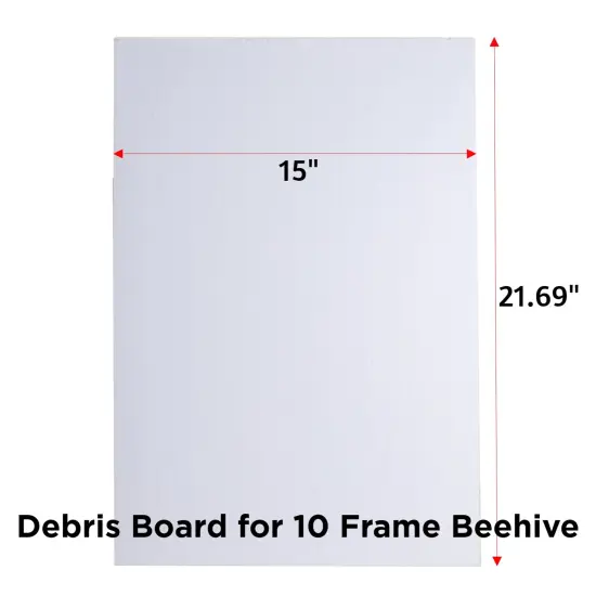 Stoney Acres Beekeeping Debris Board, Plastic Debris Board Only, for 10-Frame Beehive Screened Bottom Board, Amish Made {6}