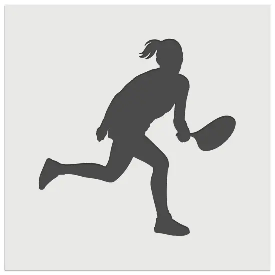 Woman Tennis Player Sports Wall Cookie DIY Craft Reusable Stencil {7}