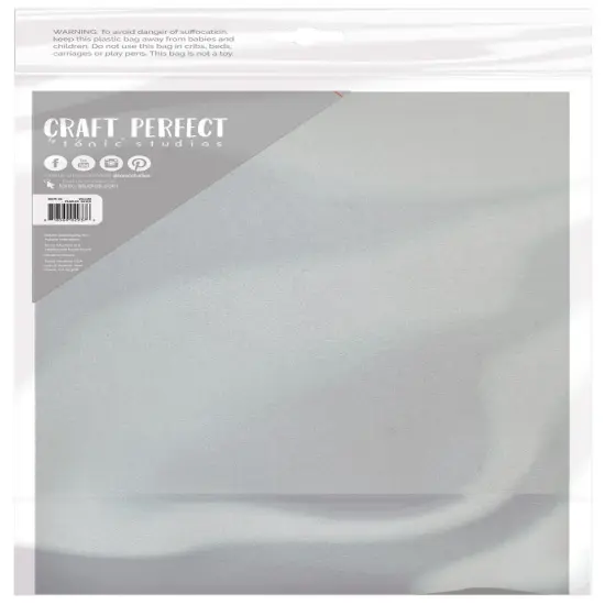 Craft Perfect Vellum Paper 8.5"X11" 10/Pkg-Pearled Silver {2}
