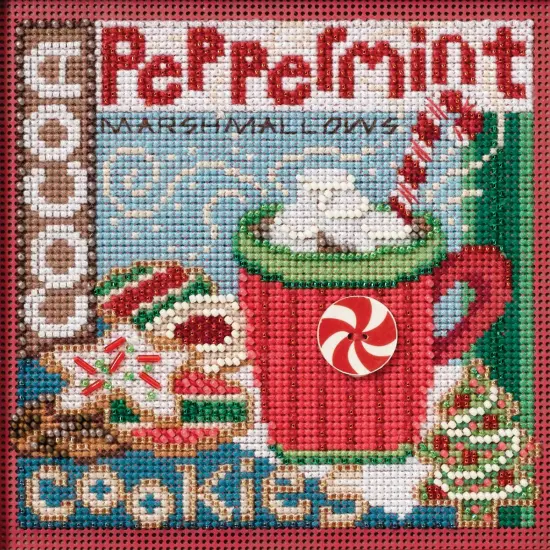Mill Hill Buttons & Beads Counted Cross Stitch Kit 5"X5"-Santa's Treats Winter {2}