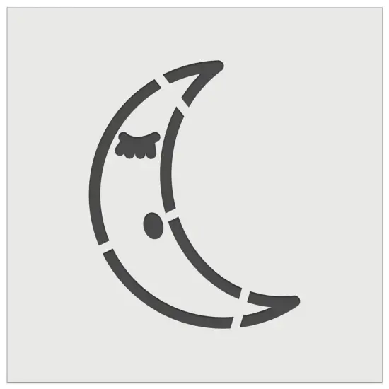 Sleeping Moon Wall Cookie DIY Craft Reusable Stencil {7}