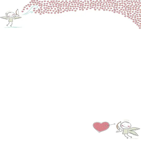 Great Papers! Bow and Arrow Valentine Stationery Letterhead, Invitations and Announcements, Printer Friendly, 8.5"x11", 80 Pack {1}