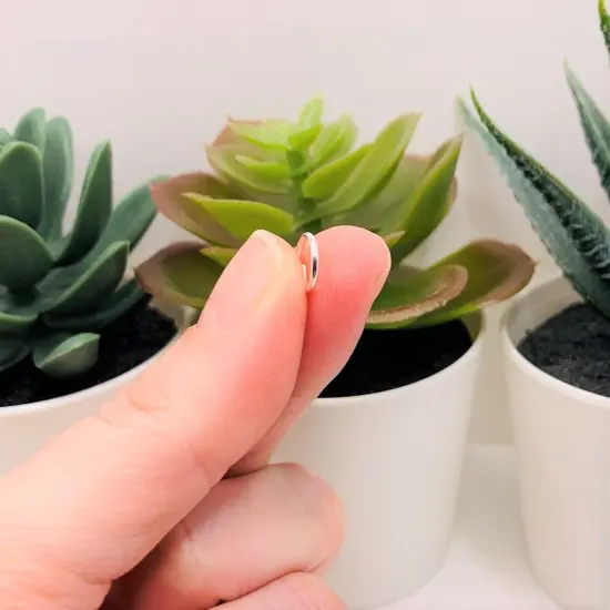 100, 500 or 1,000 Pieces: 8 mm Silver plated Open Jump Rings, 18g {4}