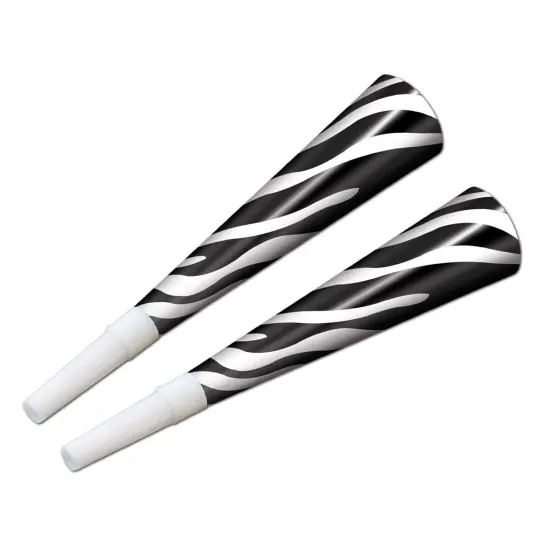Zebra Print Horns (Pack of 100) {1}