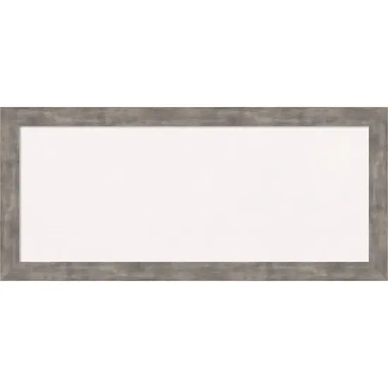 Marred Wood Framed Corkboard, White Cork Pewter {1}