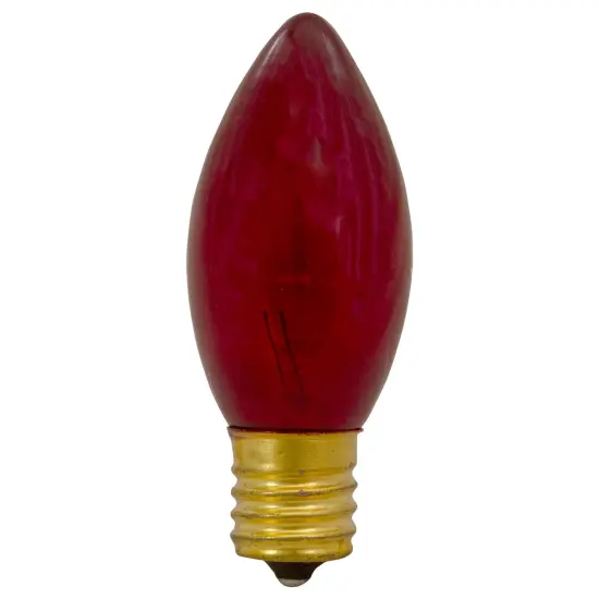 Northlight C9 Transparent Christmas Replacement Bulbs - Red - 4ct {3}