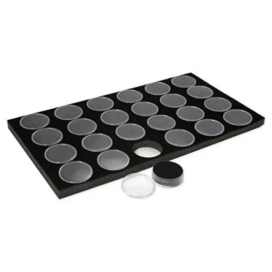Gemstone Black Foam Tray Liner with 24 Cups {2}