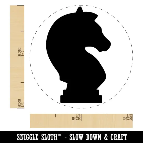Chess Knight Piece Self-Inking Rubber Stamp Ink Stamper for Stamping Crafting Planners Pink {1}