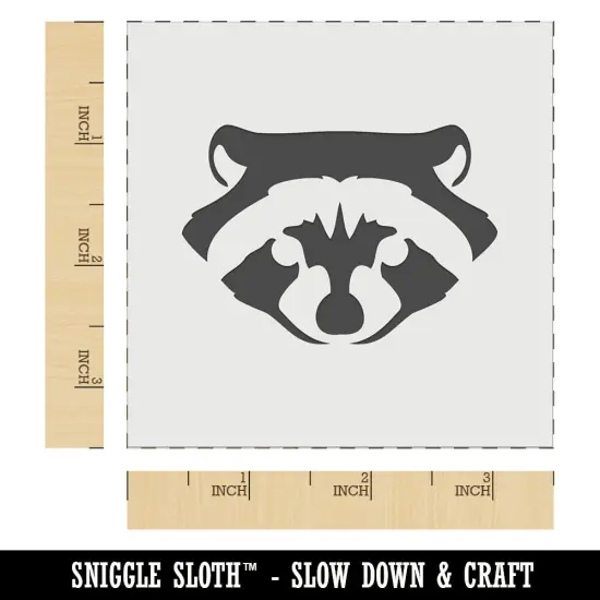 Raccoon Trash Panda Head Wall Cookie DIY Craft Reusable Stencil {5}