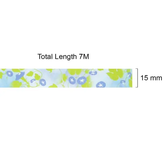 Wrapables Flowers and Greens Washi Masking Tape, 15mm x 7m Sweet Pea {4}