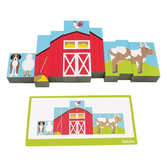 Beleduc Farm Wooden Block Puzzle {1}