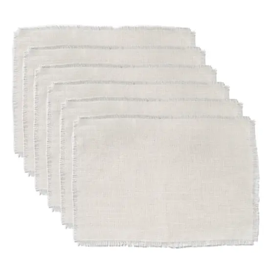 DII Bleached Jute Placemat (Set of 6) {1}