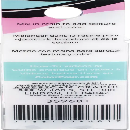 American Crafts Color Pour Resin Mix-Ins-Foil Flakes - Holographic 4/Pkg {3}