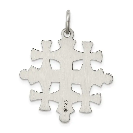 Sterling Silver Jerusalem Cross Charm Jewerly 26mm x 26mm {3}