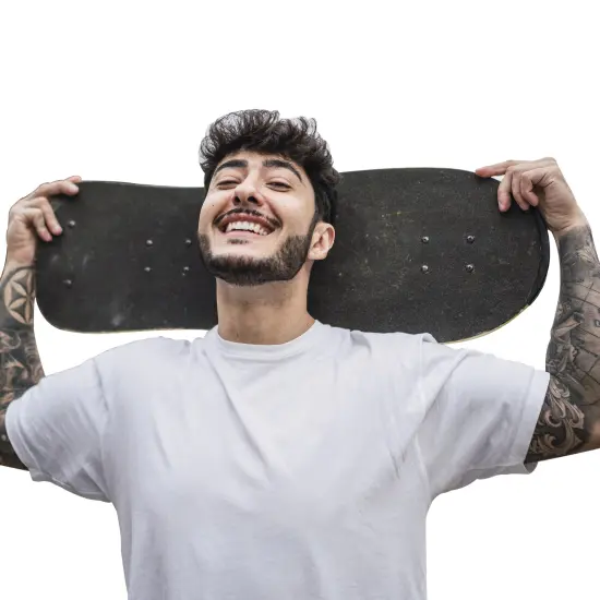 Basic Unisex Short Sleeve Crew Classic Fit Tees | RADYAN&reg; White {1}