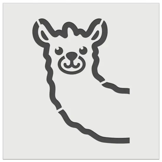 Peeking Llama Wall Cookie DIY Craft Reusable Stencil {7}