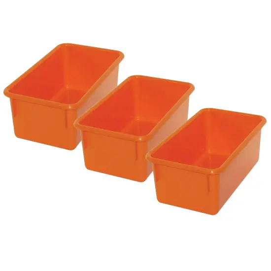 Stowaway&reg; Tray no Lid, Orange, Pack of 3 {1}