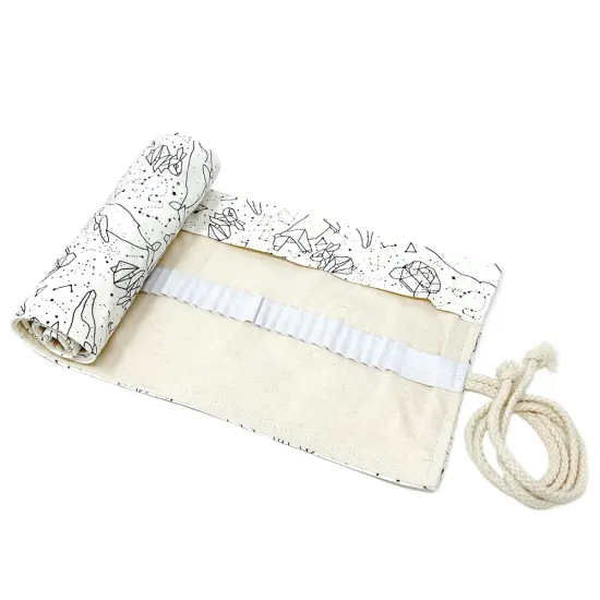 Wrapables Pencil Roll Organizer, Colored Pencil Wrap Pouch (72 slots) Galactic Animals {2}